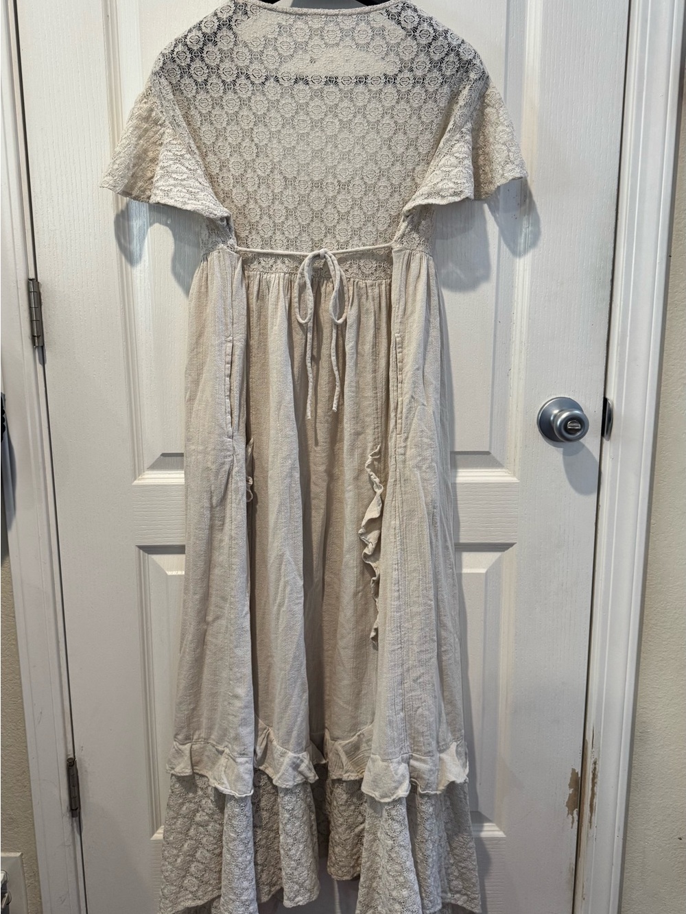 Free People Bring the Romance Cream Lace Maxi Dress - Picture 2 of 5